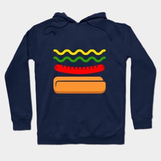 New England 'Square Bun Dog' Baseball Fan T-Shirt: Show Your Boston Pride with a Unique Hot Dog Baseball Design! Hoodie